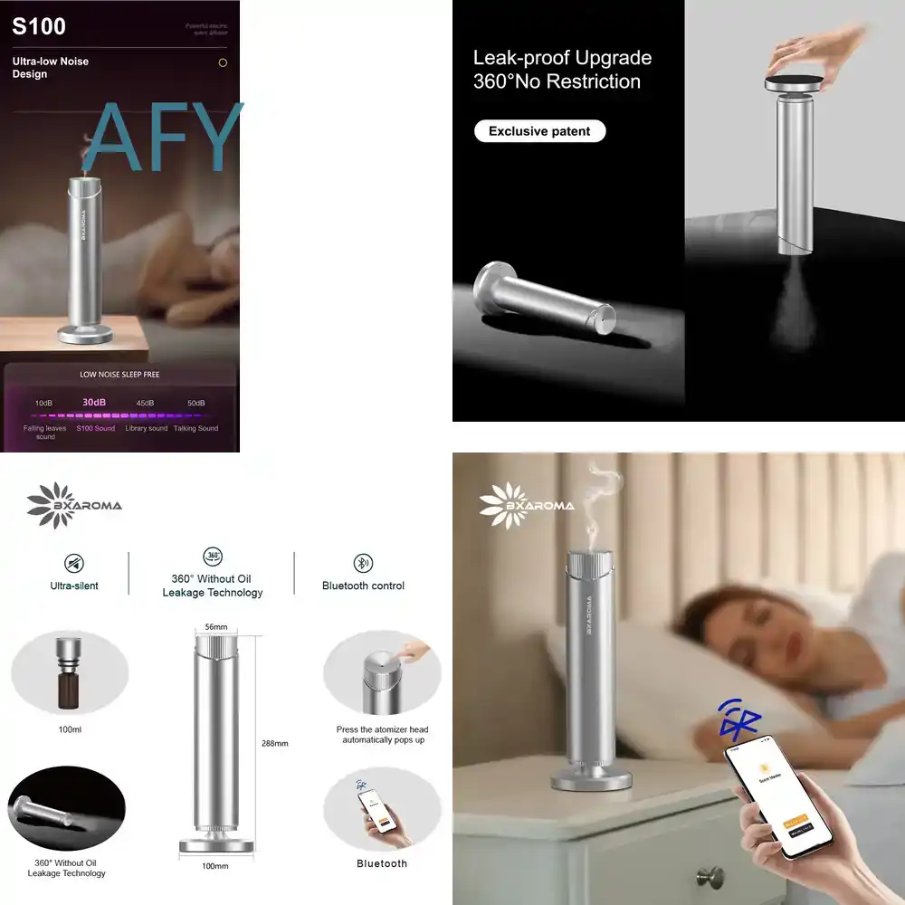 Home Fragrance Market - جهاز نشر العطور بالزيوت العطرية الفضي